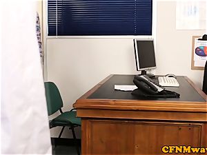 Cfnm female dom Lissa love gives medic a suck off