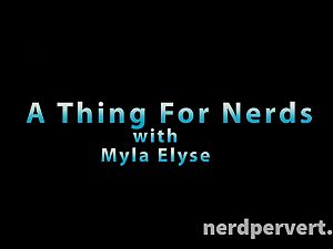 Myla Elyse deep throating nerd prick